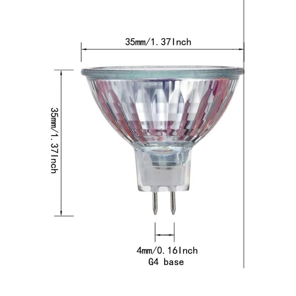 New CTKcom MR11 12v 20w Halogen Bulbs(6 Pack)- Precision Halogen Reflector Fiber